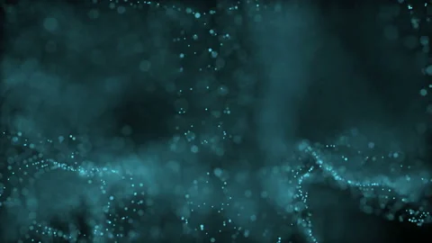 Rotation around a cluster of particles. Seamless loop. Stock Footage 93993586