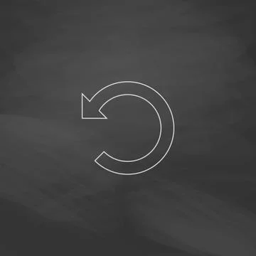 Rotation Arrow computer symbol Illustrazione stock