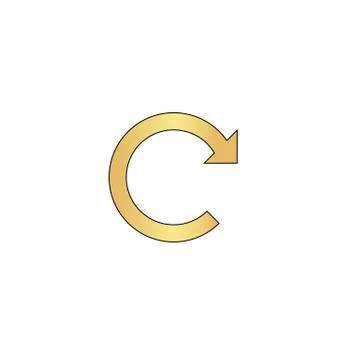 Rotation Arrow computer symbol Stock Illustration