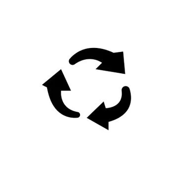 Rotation arrows in a circle web icon. vector design Stock Illustration
