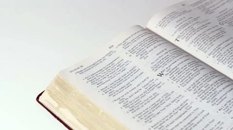 Rotation Of The Bible Background Stock Footage 49980792