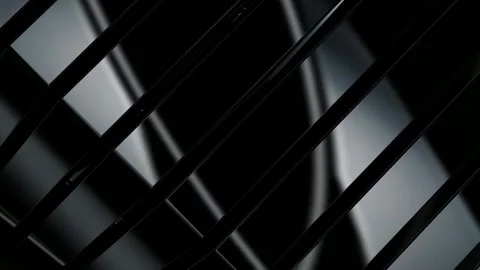 Rotation of Black Figures, Background, Reflection, Shapes, Exclusive Stock Footage 272177243