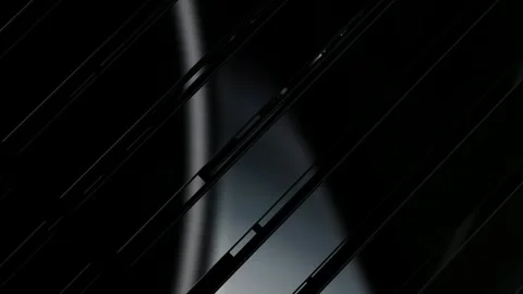 Rotation of Black Figures, Exclusive, Background, Shapes, Reflection Stock Footage 272177231