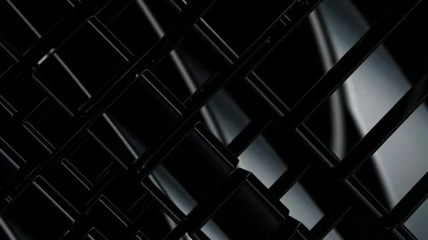 Rotation of Black Figures, Reflection, Background, Shapes, Exclusive Stock Footage 272177177