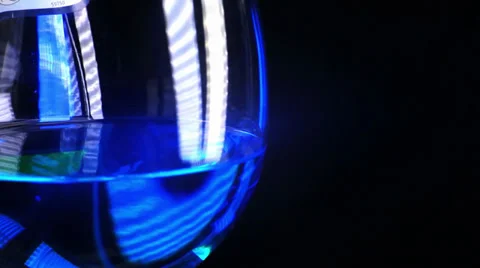 The rotation of the blue with a bottle of wine Stock Footage 39278133