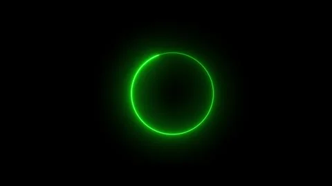 The rotation of the blue laser lights in a circle and black background 4k ... Stock Footage 305007937