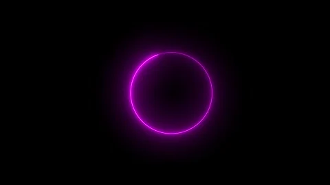 The rotation of the blue laser lights in a circle and black background 4k ... Stock Footage 305007959