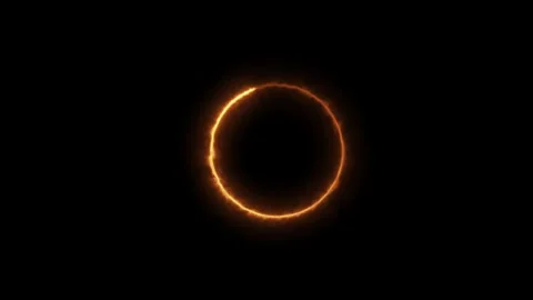 The rotation of the blue laser lights in a circle and black background 4k ... Stock Footage 305007970