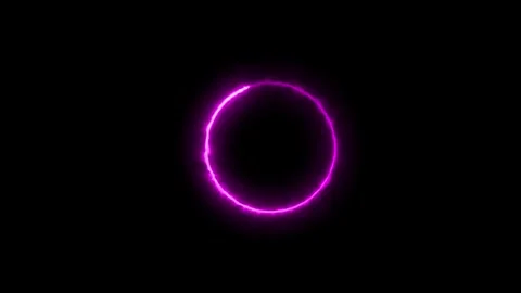 The rotation of the blue laser lights in a circle and black background 4k ... Stock Footage 305007982
