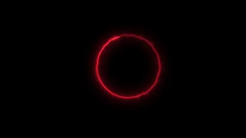 The rotation of the blue laser lights in a circle and black background 4k ... Stock Footage 305008029