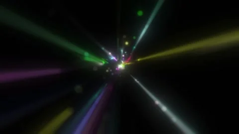 The rotation of bright laser beams will become a real decoration of the disco Stock Footage 160435112