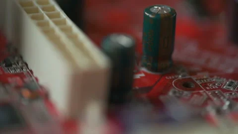 Rotation of a bright red board Stock Footage 151247069