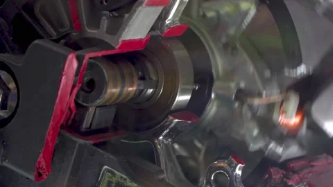 Rotation of the car starter in the section Stock Footage 159540956