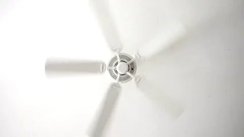 Rotation of ceiling fan Stock Footage 75353581