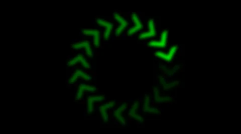 Rotation circle arrow forward entrances exits circulation design. Video stock 1013221