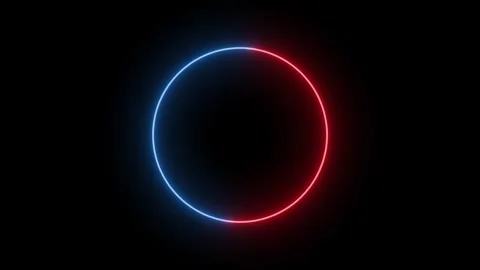 Rotation circle smooth neon glowing animation	 Stock Footage 277013966