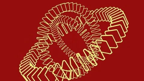 Rotation circles engineering design 스톡 동영상 98681553