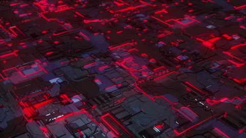 Rotation of circuit plate Stock-Footage 155179170