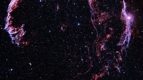 Rotation clockwise concerning center of a Crab space Nebula Stock Footage 47685758