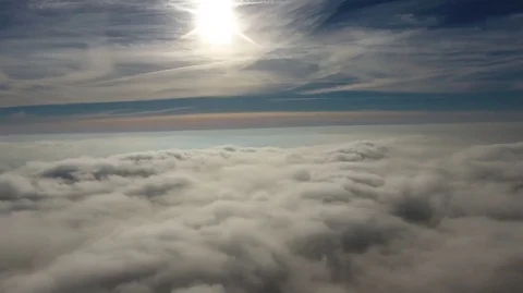The rotation of the clouds on a sunny day Stock Footage 71654394