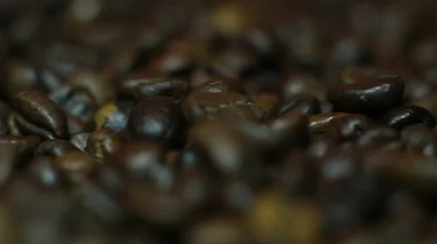Rotation Coffee Beans Stock Footage 44253690