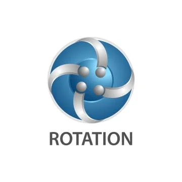 Rotation comet logo concept design. Symbol graphic template element Stock Illustration