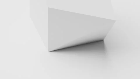 Rotation of complex geometric shape. Minimal motion design. Stock Footage 144463733