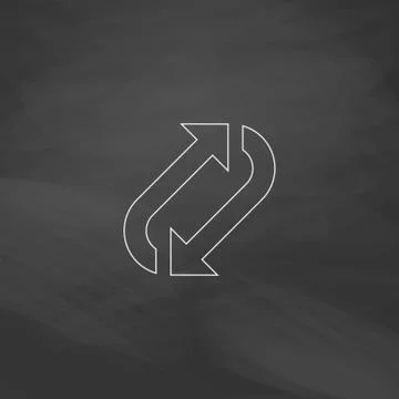 Rotation computer symbol Illustrazione stock