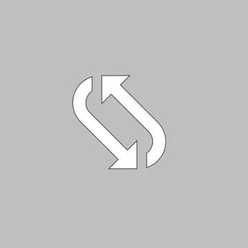 Rotation computer symbol Stock Illustration