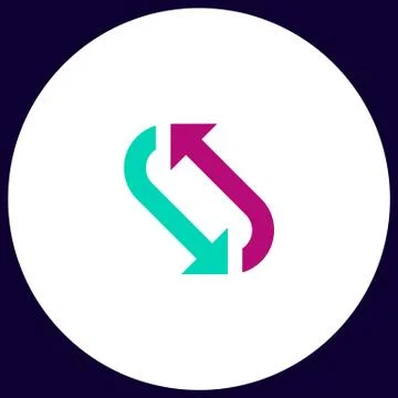 Rotation computer symbol Stock Illustration