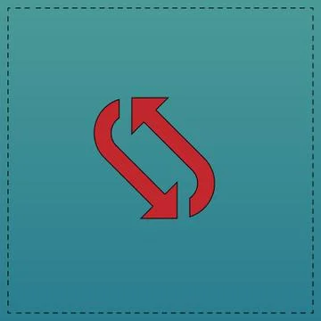 Rotation computer symbol Illustrazione stock