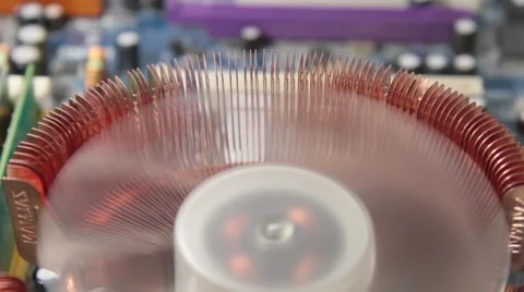 The rotation of the CPU cooling fan 스톡 동영상 68862854