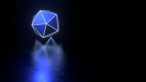 The rotation of the cube Stock Footage 126087568