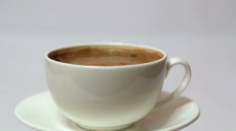 Rotation Cup With Coffee 2 Stock Footage 44253215