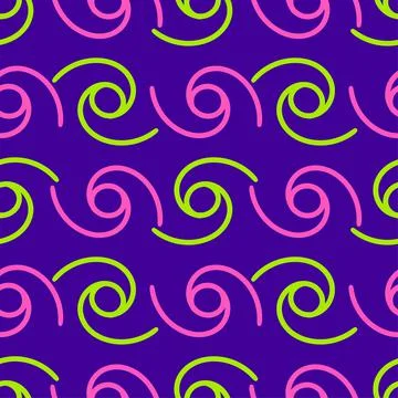 Rotation cyclical line seamless background print. repeat pattern background d Illustrazione stock