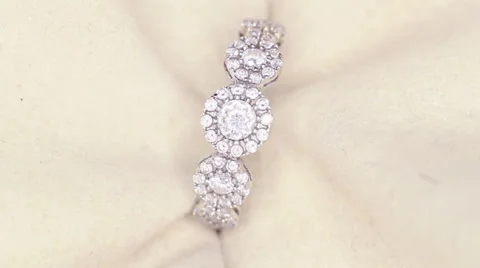 Rotation Diamonds Ring 5 Stock Footage 57773459