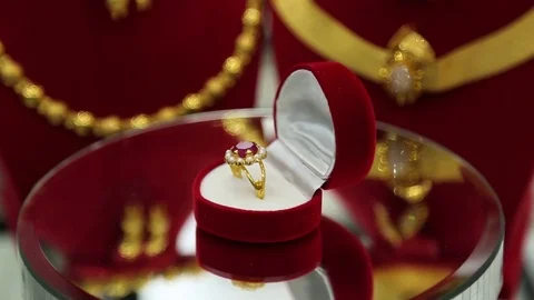 Rotation Diamonds Ring Stock Footage 83778203