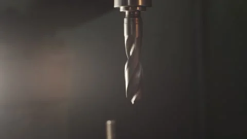 Rotation of the drill in the machine at the factory 스톡 동영상 163290235