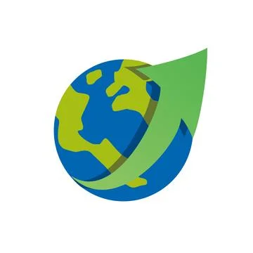 Rotation of earth Illustrazione stock