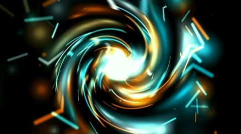 Rotation electric ray light and fiber optic shaped swirl blackhole tunnel,energ 库存影片 7763092