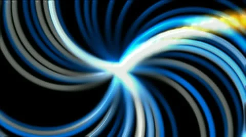 Rotation fiber optic launch rays light and particles,laser weapon,radar systerm Stock Footage 8948384
