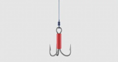 Rotation of fishing hook Stock Footage 296274333