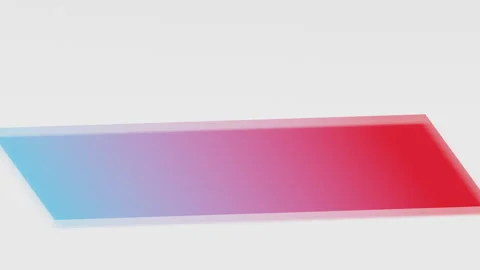 Rotation of flat glass shape. Minimal motion design. Video stock 145811763