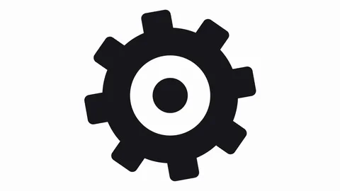 The rotation of the gear Stock-Footage 74347359