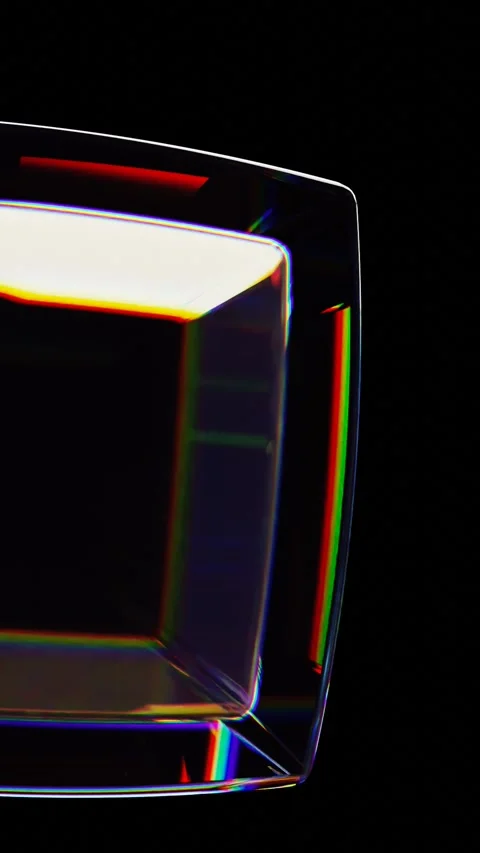 Rotation glass cube Stock Footage 276259968
