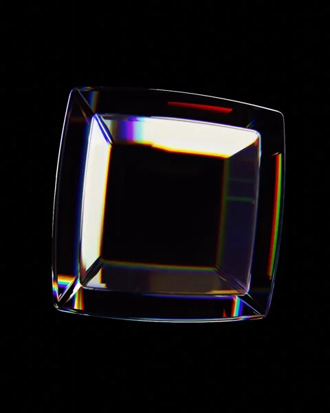 Rotation glass cube Stock Footage 276259974