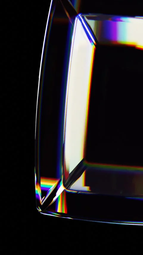 Rotation glass cube Stock Footage 276260631