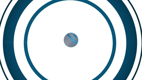 Rotation globe 4K blue Stock Footage 110903244