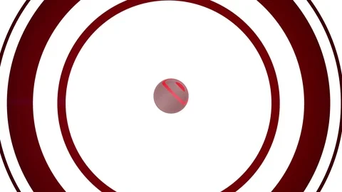 Rotation globe 4K red Stock Footage 110903136