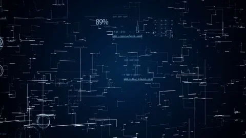 Rotation grid elements. 스톡 동영상 77293577